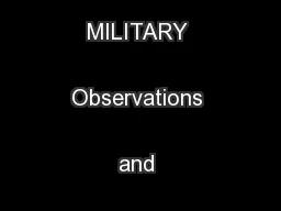 CHILDREN IN ISRAELI MILITARY Observations and Recommendations
...