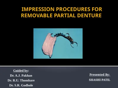 IMPRESSION PROCEDURES FOR REMOVABLE PARTIAL