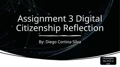 Assignment 3 Digital Citizenship Reflection By: