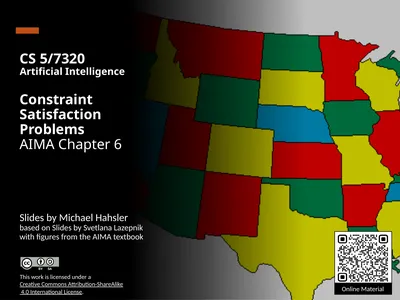 CS 5/7320 Artificial Intelligence Constraint