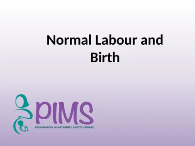 Normal Labour and Birth Objectives Define normal
