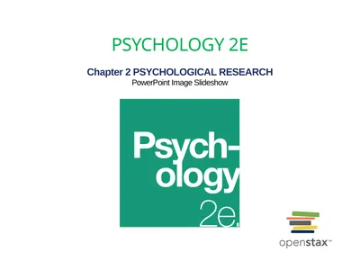 Chapter 2 PSYCHOLOGICAL RESEARCH PowerPoint Image