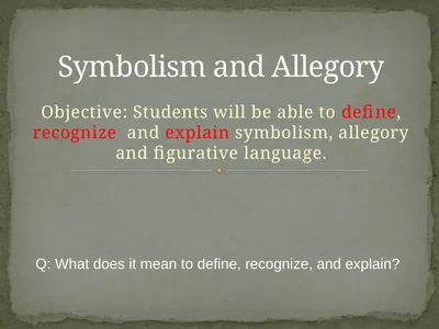 Objective: Students will be able to define,