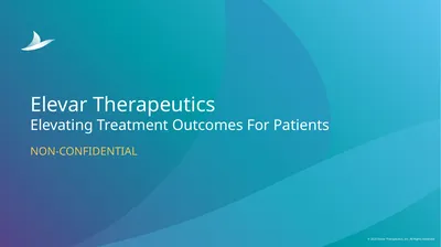 Elevar Therapeutics Elevating Treatment Outcomes
