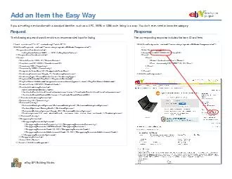 eBay API Building Blocks