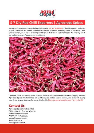 S-7 Dry Red Chilli