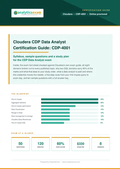 CDP-4001 Certification Guide: Cloudera CDP Data Analyst