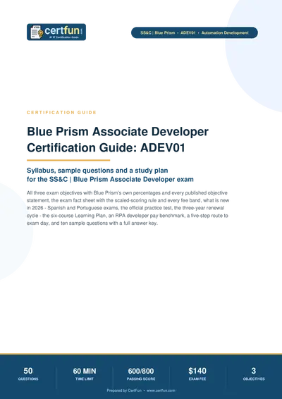 Blue Prism Associate Developer Certification Guide: ADEV01