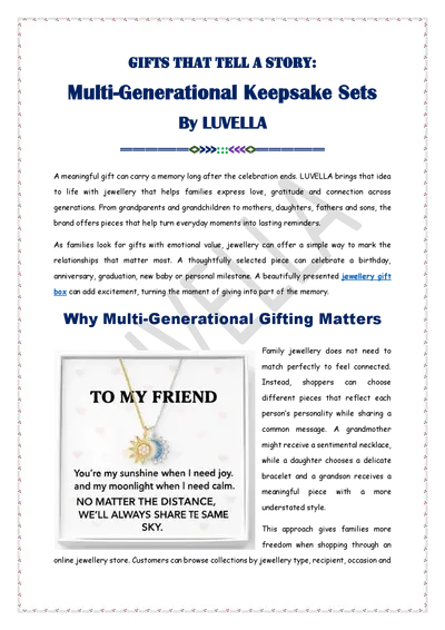 Multi-Generational Keepsake Sets by LUVELLA