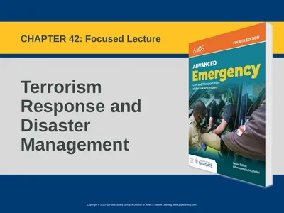 Terrorism Response and Disaster Management CHAPTER