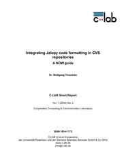Integrating Jalopy code formatting in CVS repositories