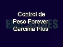  Control de Peso Forever Garcinia Plus 
