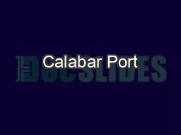 Calabar Port