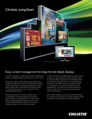 Monitor not suppliedEasy content management for large-format digital d