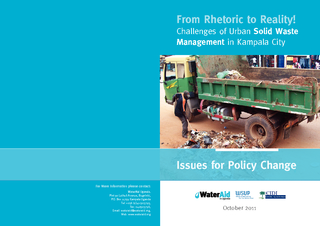 From Rhetoric to Reality! Challenges of Urban Solid Waste Management i