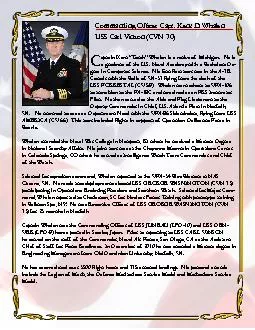 Commanding Of�cer Capt. Kent D. Whalen