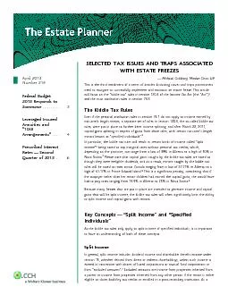 SELECTED TAX ISSUES AND TRAPS ASSOCIATED
