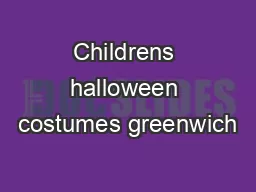 Childrens halloween costumes greenwich