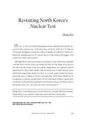 Revisiting North Korea’s