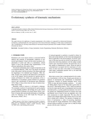 EvolutionarysynthesisofkinematicmechanismsHODLIPSONComputationalSynthe