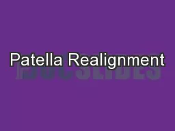 Patella Realignment