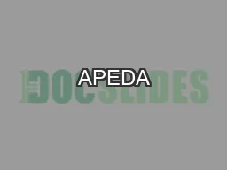 APEDA’s Recognized Laboratories (updated on
