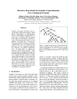 Recursive Deep Models for Semantic Compositionality Over a Sentiment Treebank Richard