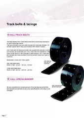 Track belts & lacings