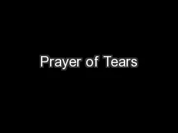 Prayer of Tears