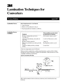 Technical BulletinMarch, 2004Lamination Techniques forConverters of La