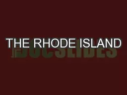 THE RHODE ISLAND