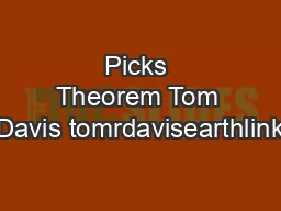 Picks Theorem Tom Davis tomrdavisearthlink