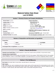 Material Safety Data SheetLard Oil MSDS