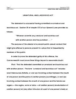 Instruction 7.500Page 2UNNATURAL AND LASCIVIOUS ACT2009 Edition
...