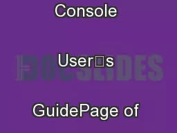 VariLase Laser Console User’s GuidePage of 070601 Rev D 9/12
...