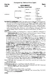Consigned by Claiborne Farm,AgentLAUGHINGLYBay Mare;foaled 2004
...