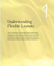 Understanding Flexible LayoutsThe term 