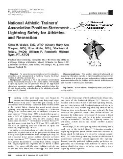 Journal of Athletic Training  doi 
