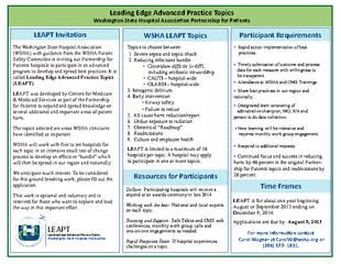 LEAPTLeading Edge Advanced Practice Topics