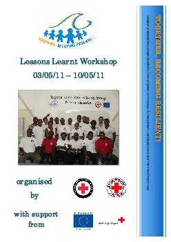 Lessons Learnt Workshop03/05/11 