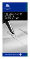 THE LEGALISATION OFFICE IN MILTON KEYNES