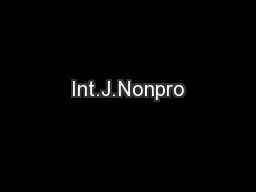 Int.J.Nonpro