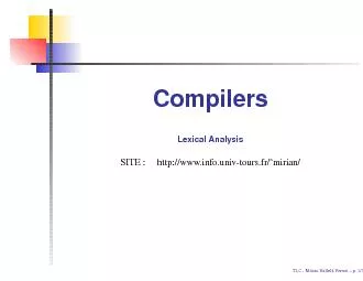 CompilersLexicalAnalysis