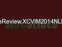 TheReview.XCVIM2014NLIAR