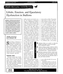 Libido, Erection, and EjaculatoryDysfunction in StallionsABSTRACT 
...