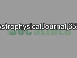 TheAstrophysicalJournal,652:L53