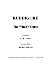 RUDDIGORE  or  The Witch