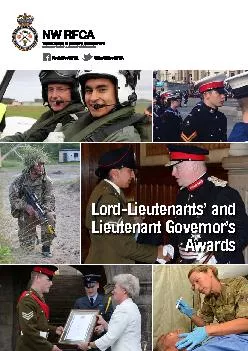 Lord-Lieutenants’ andLieutenant Governor’s Awards