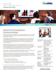 Experience Exceptional CommunicationLifesize Room 220 gives you the hi
