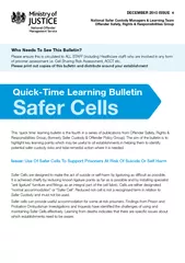 This ‘quick time’ learning bulletin is the fourth in a serie